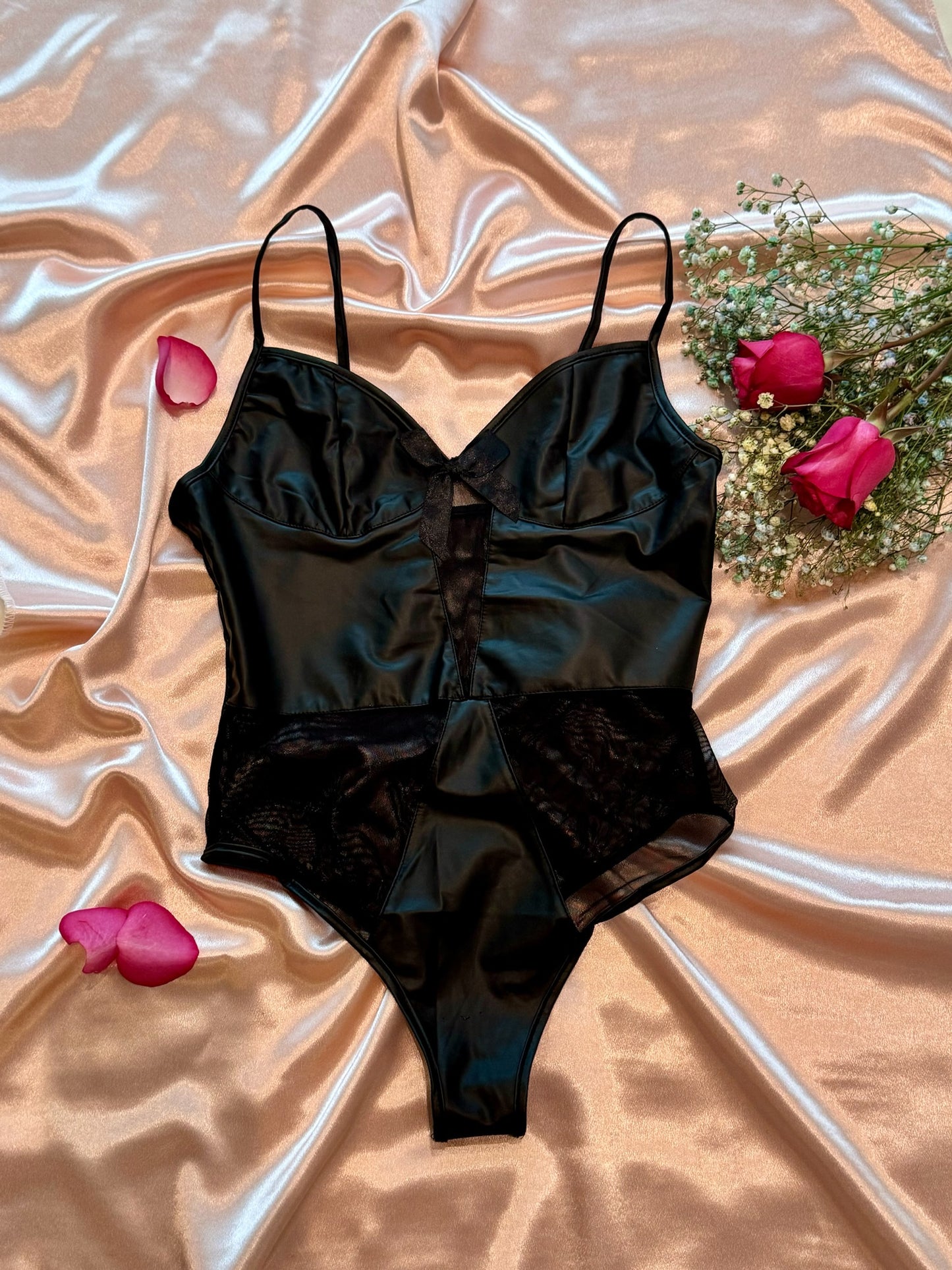 Poly-Sheen Noir Bodysuit